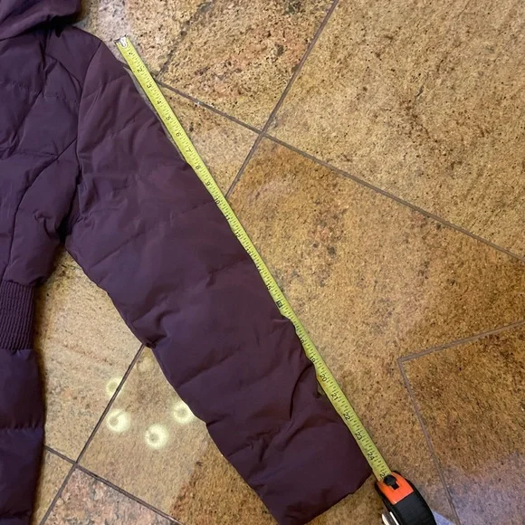 Cole Haan Signature Women's M eggplant purple Down Feather Quilted Coat - Picture 10 of 11